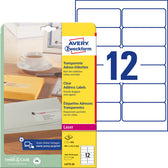 Etiket Avery L4772 99.1x42.3 transparant mat 300st - afbeelding 4