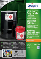 Etiket Avery B7651-50 38x21mm polyester wit 3250st