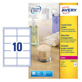 Etiket Avery L7783-25 96x50.8mm transparant 250st - afbeelding 4