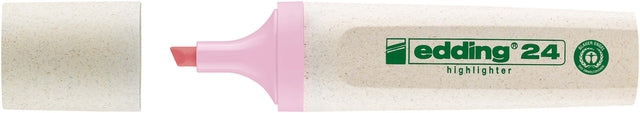 Markeerstift edding 24 Eco 2-5mm pastel roze