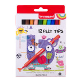 Viltstift Bruynzeel Kids 12 kleuren