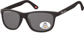 Zonnebril Montana met smoke polar glas mat zwart
