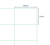 Etiket Qbasic A4 1.000 vel 105x74mm 8000 labels