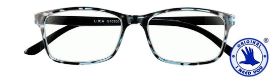 Leesbril I Need You +2.50dpt Luca blauw