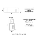 Hangslot MasterLock overval + aluminium 40mm - afbeelding 3