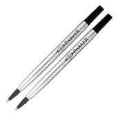 Rollerpenvulling Parker Quink M blister 2st zwart - afbeelding 2