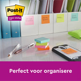 Memoblok Post-it 654 RSS12COL 76x76mm colour 14+4 - afbeelding 6