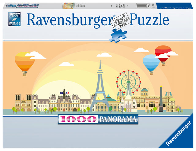 Puzzel Ravensburger Een dag in Parijs 1000st