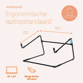 Laptopstandaard R-Go Office Zwart - afbeelding 5