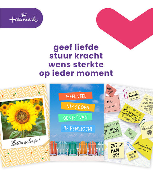 Wenskaart Hallmark navulset zakelijke moment 8 st