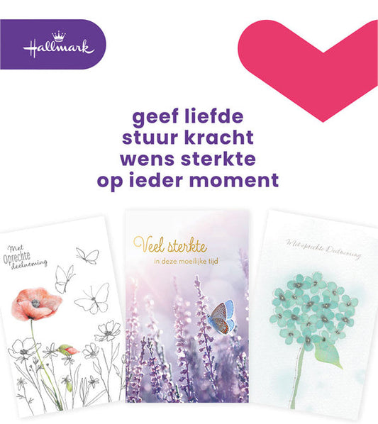Wenskaart Hallmark navulset deelneming 10 stuks