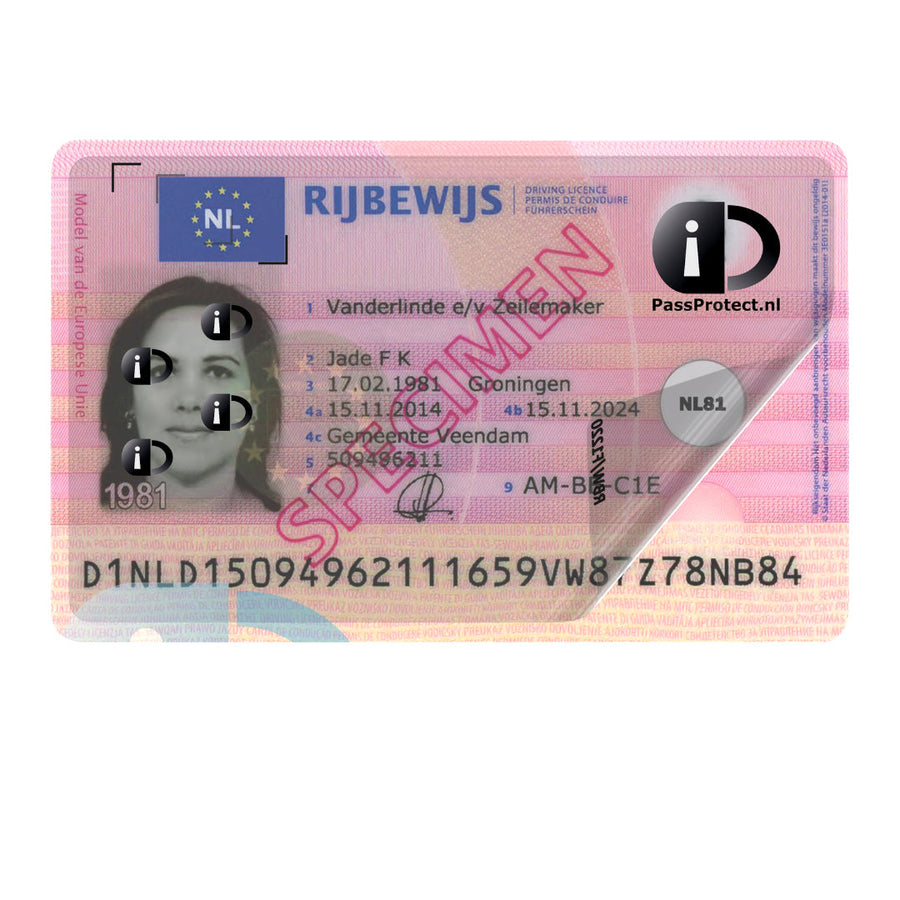 Beschermfolie PassProtect voor rijbewijs