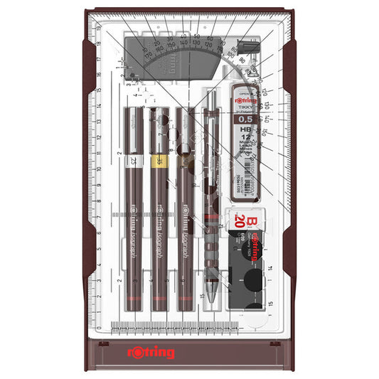 Tekenset rOtring Isograph College 0.25-0.35-05mm