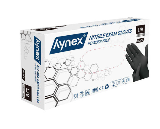 Handschoen Hynex L nitril 100st zwart