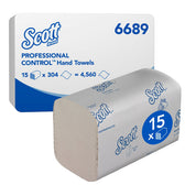 Handdoek Scott Control 1laags 200x210mm wit