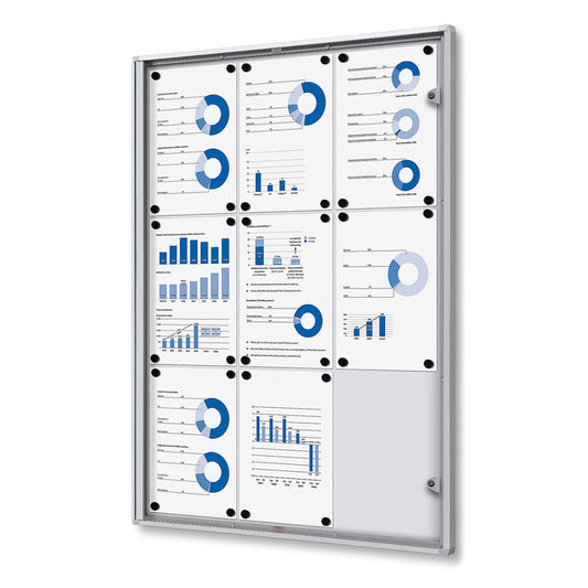 Vergrendelbaar Notitiebord Indoor Economy 9x A4