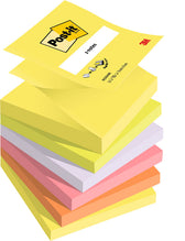 Memoblok 3M Post-it Z-Note R330 76x76mm ass kleur