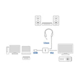 Adapter ACT HDMI naar VGA met audio 0.15 meter - afbeelding 9