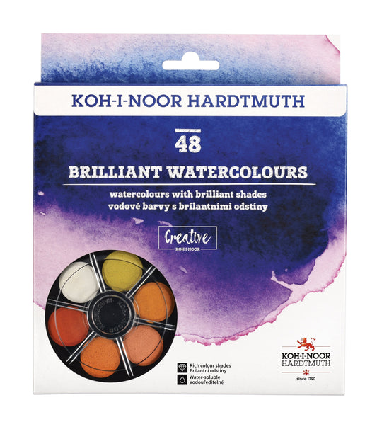 Waterverf Koh I Noor brl ass blister 48 kleuren