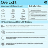Multifunctional Laser HP Color LaserJet 4302dw - afbeelding 10