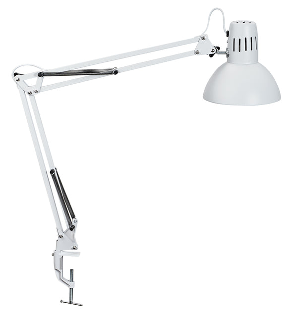 Bureaulamp MAUL Study tafelklem excl.lamp E27 wit