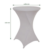 Tafelrok BRASQ voor statafel 80cm grijs - afbeelding 2