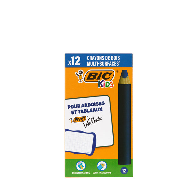 Whiteboardpotlood BicKids Multi Surface blauw