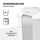 Papiervernietiger Fellowes LX70 4x40mm wit - afbeelding 8