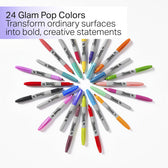 Viltstift Sharpie Glampop F 24st assorti - afbeelding 4