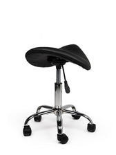 Zadelkruk Office laag harde wielen zw - afbeelding 6