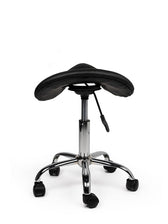 Zadelkruk Office laag harde wielen zw - afbeelding 7