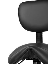 Zadelkruk Office rugleuning hoog harde wielen zw - afbeelding 7