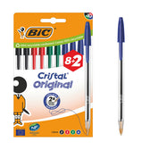 Balpen Bic Cristal M 10st assorti - afbeelding 6