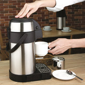Thermoskan Olympia met pomp 2.5 liter rvs - afbeelding 3
