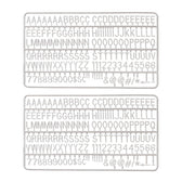 Letter set IEZZY voor letterbord 2x150 wit