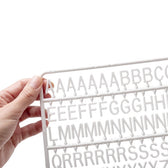 Letter set IEZZY voor letterbord 2x150 wit - afbeelding 3