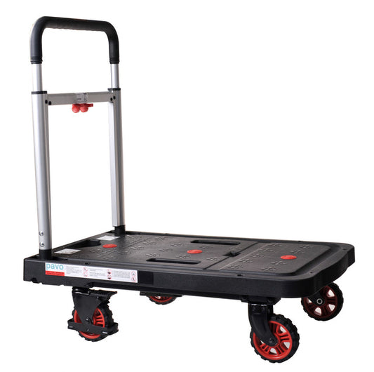 Transportkar Pavo inklapbaar 137kg zwart