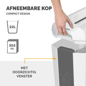 Papiervernietiger Fellowes LX65 4x40mm wit - afbeelding 7