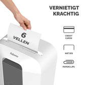 Papiervernietiger Fellowes LX25 4x37mm wit - afbeelding 4