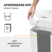 Papiervernietiger Fellowes LX25 4x37mm wit - afbeelding 6