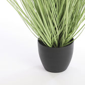 Kunstplant Mica Gras in plastic pot - afbeelding 2
