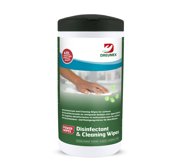 Desinfectiedoekjes Dreumex bus 80 stuks wit