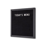 Letterbord Zwart 30 x 30 cm met Zwarte Lijst - afbeelding 3