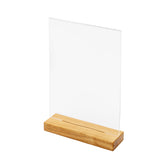 Houten Menuhouder T Tafeldisplay A4 Portret
