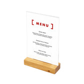 Houten Menuhouder T Tafeldisplay A5 Portret - afbeelding 3