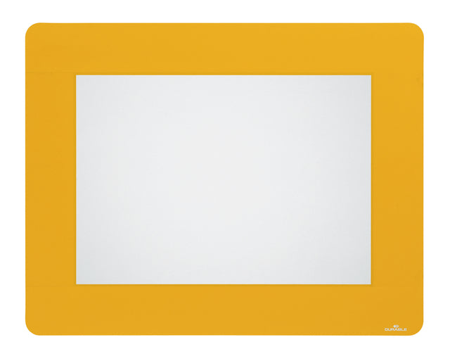 Vloersticker Durable kader voor A4 verwijderb geel
