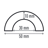Beschermingsprofiel Durable P30 buis 1m geel zwart - afbeelding 4