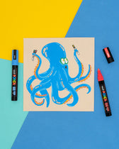 Paintmarker Uni POSCA PC5M M fluor 4st assorti - afbeelding 5