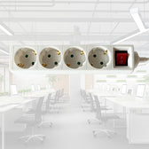 Stekkerdoos BRASQ  4 voudig 1.4 meter wit - afbeelding 9