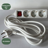 Stekkerdoos BRASQ  3 voudig 1.4 meter wit - afbeelding 6